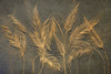 Gold Palm Leaves Wallpaper, Tropical Mural, Oversized Custom Size Wall Art, Non-Woven, Non-Adhesive, Modern Wall Paper, Removable