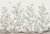 Chinoiserie Floral Blossoms Wall Mural, Ivory Botanical Tree Flowers Wallpaper, Custom Size Wall Covering, Non-Woven, Non-Adhesive, Removable, Washable - Walloro Luxury Embossed Textured Wallpaper