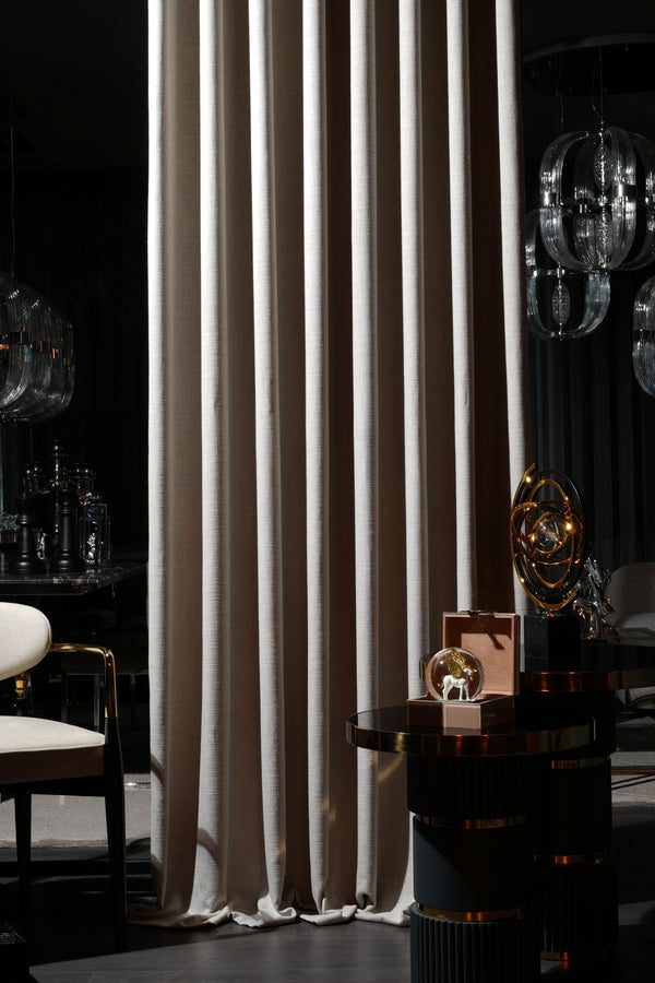 Gesso Fabric-Luxury Drapes That Elevate Your Living Room Instantly