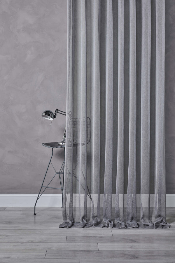Sky Tulle-The Art of Mixing Fabrics in Luxury Drapery Design