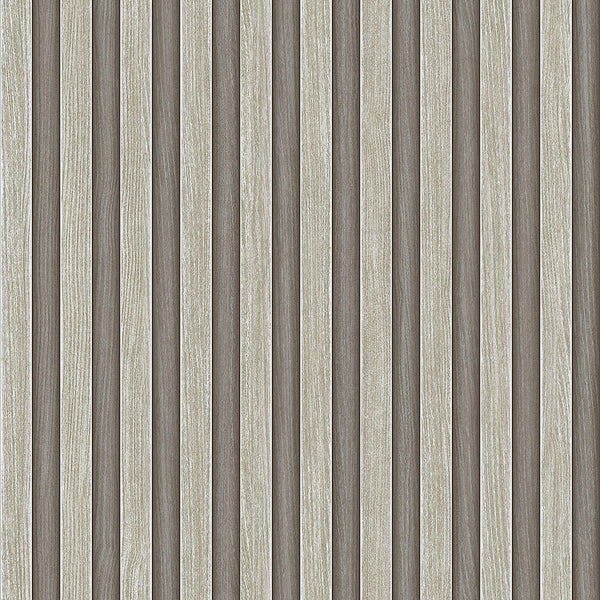 Beige Wood Panel Look Wallpaper, 3D Embossed textured Wooden Pattern Wallcovering, Modern, Stylish - Walloro High End Wallcoverings & More