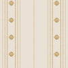 Decorative Striped Embossed Wallpaper, Off White, Yellow 3D Boho Art Deco Ornate Home Wall Decor, Washable, Durable - Walloro High End Wallcoverings & More
