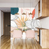 Floral and Botanical Wallpaper, Line Art Mural, Oversized Custom Size Wall Art, Non-Woven, Non-Adhesive, Modern Wall Paper, Removable