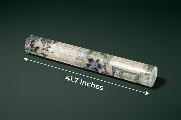 Floral Wallpaper, Patchwork Mural, Oversized Custom Size Wall Art, Non-Woven, Non-Adhesive, Modern Wall Paper, Removable