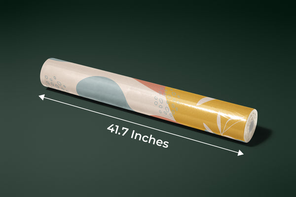 Floral Shape Abstract Wallpaper, Colorful Mural, Oversized Custom Size Wall Art, Non-Woven, Non-Adhesive, Modern Wall Paper, Removable