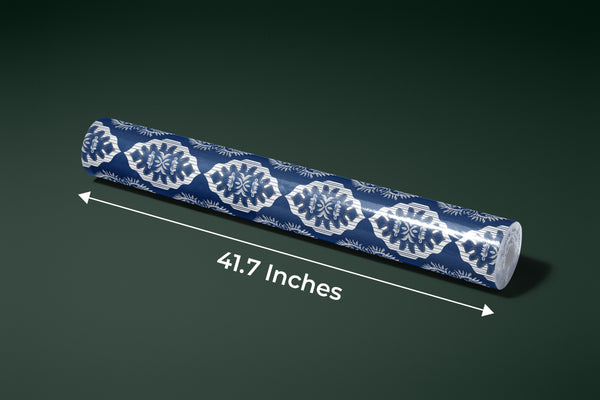 Floral Ikat Wallpaper, Seamless Pattern Mural, Oversized Custom Size Wall Art, Non-Woven, Non-Adhesive, Modern Wall Paper, Removable