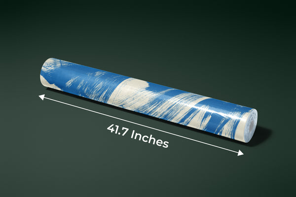 Grainy Blue Wallpaper, Brush Stroke Mural, Oversized Custom Size Wall Art, Non-Woven, Non-Adhesive, Modern Wall Paper, Removable