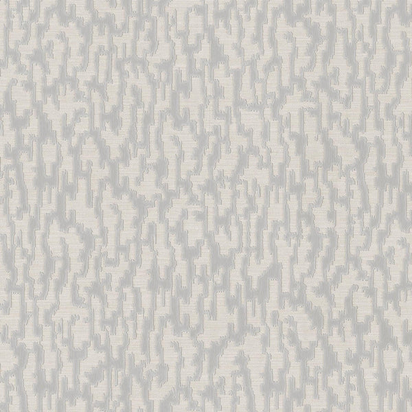 Glam Solid Color Wallpaper, Off White, Silver Rich Embossed Abstract Metallic Accents, Shimmering Design - Walloro High End Wallcoverings & More