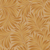 Gold Luxury Leaves Solid Color Shades Wallpaper, Deep Embossed Flocked Velvet Feeling Design - Walloro High End Wallcoverings & More