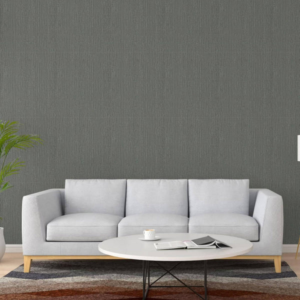 Gray 3D Embossed Modern Wallpaper, Subtle Neutral Colors Light Striped Design Wallcovering - Walloro High End Wallcoverings & More