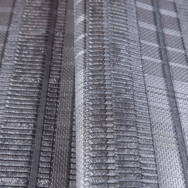 Gray Conetmporary Stripe Pattern Embossed Wallpaper, Professional Luxury Striped Wall Paper - Walloro High End Wallcoverings & More