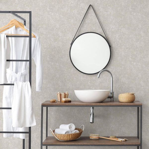 Gray Modern Country Textured Wallpaper, Deep Embossed Distressed Wall Paper - Walloro High End Wallcoverings & More