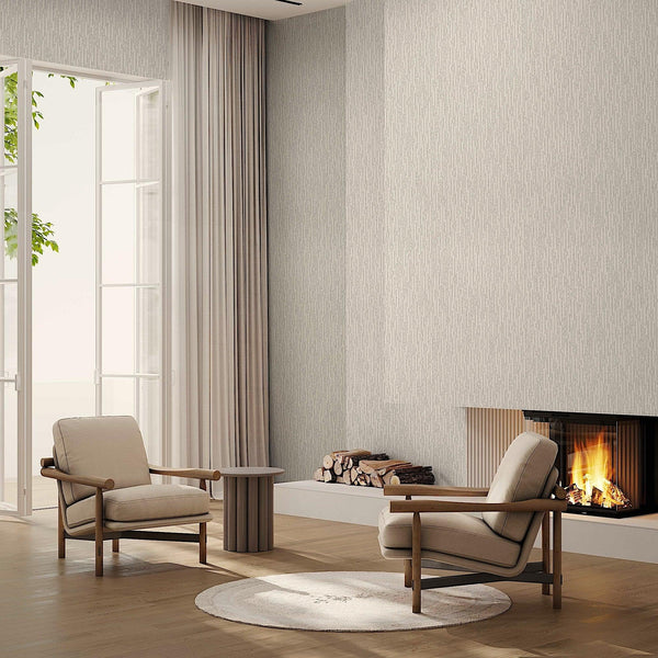 Light Gray Diamond Shapes Wallpaper, Shiny 3D Deep Embossed Lines Stylish Modern Wallcovering - Walloro High End Wallcoverings & More