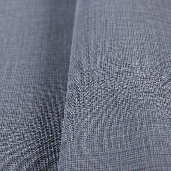 Linen Textured Modern Textured Wallpaper, Dark Gray Solid Color Fabric Touch Contemporary Wallcovering - Walloro High End Wallcoverings & More