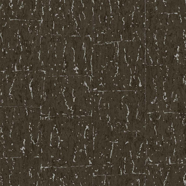Modern Cork Embossed Wallpaper, Rich Textured Wallcovering, Traditional, Camper Van Log Cabin, Large 114 sq ft Roll, Washable, Dark Neutral - Walloro High End Wallcoverings & More