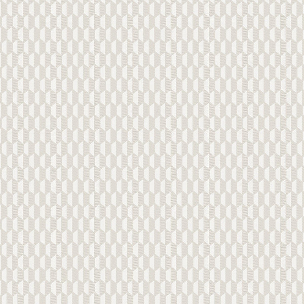 Off White Elegant Hexagon Embossed Wallpaper, Small Honeycomb Grid Pattern Textured wallcovering - Walloro High End Wallcoverings & More