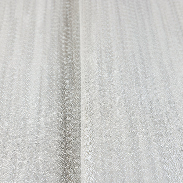 Shiny 3D Embossed Striped Wallpaper, Light Gray Plain Color Textured Wall Paper - Walloro High End Wallcoverings & More