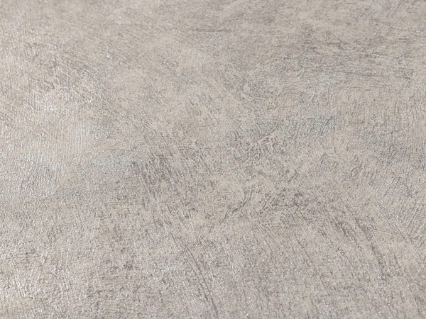 Silver Timeless Distressed 3D Embossed Wallpaper, Stylish Metallic Neutral Colors Wallcovering - Walloro High End Wallcoverings & More