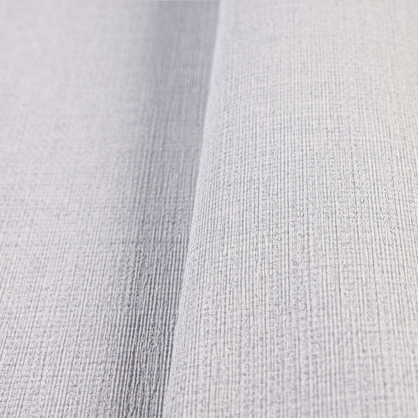 Solid Color Linen Textured Wallpaper, Light Gray Modern Neutral Colors Non-Pasted Wallcovering - Walloro High End Wallcoverings & More