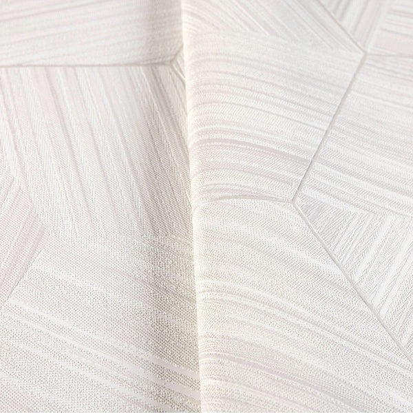 White Large Hexagon Embossed Wallpaer, Elegant Geometric Shapes Honeycomb Wallcovering - Walloro High End Wallcoverings & More