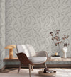 Dark Geometric Wallpaper, Textured Wallpaper,Natural Wallpaper, Modern & Minimalist Wall Covering,Modern Look Neutral Colors Glittering Wallcovering