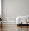 Embossed Cream Patterned Wallpaper,Natural Wallpaper, Modern & Minimalist Wall Covering,Modern Look Neutral Colors Glittering Wallcovering