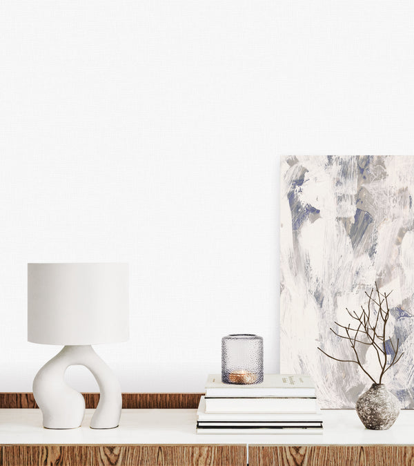 Decorative White Embossed Wallpaper, Textured Wallpaper,Natural Wallpaper, Modern & Minimalist Wall Covering,Modern Look Neutral Colors Glittering Wallcovering