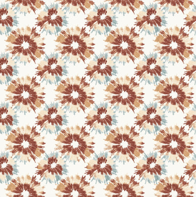 Abstract Brown and Blue Wallpaper, Seamless Pattern Mural, Oversized Custom Size Wall Art, Non-Woven, Non-Adhesive, Modern Wall Paper, Removable