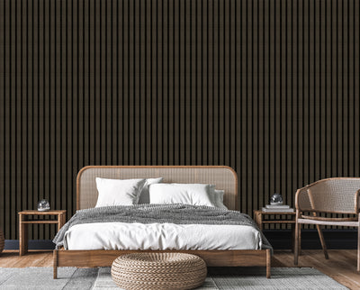 Dark Gray Panel Pattern Wall Panel, PS Wall Home Decoration Panel-Premium Quality