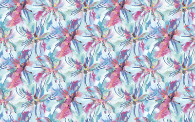 Colorful Tie Dye Shibori Wallpaper, Seamless Pattern Mural, Oversized Custom Size Wall Art, Non-Woven, Non-Adhesive, Modern Wall Paper, Removable