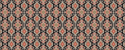 Ikat Tribal Ethnic Wallpaper, Seamless Pattern Mural, Oversized Custom Size Wall Art, Non-Woven, Non-Adhesive, Modern Wall Paper, Removable