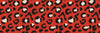 Red Leopard Skin Wallpaper, Seamless Pattern Mural, Oversized Custom Size Wall Art, Non-Woven, Non-Adhesive, Modern Wall Paper, Removable