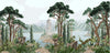 Landscape Wallpaper, Alcove Mural, Oversized Custom Size Wall Art, Non-Woven, Non-Adhesive, Modern Wall Paper, Removable