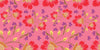 Colorful Floral, Pink Background Wallpaper, Seamless Pattern Mural, Oversized Custom Size Wall Art, Non-Woven, Non-Adhesive, Modern Wall Paper, Removable