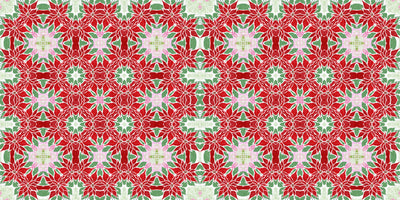 Christmas Poinsettia Retro Wallpaper, Seamless Pattern Mural, Oversized Custom Size Wall Art, Non-Woven, Non-Adhesive, Modern Wall Paper, Removable