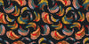 Abstract Bananas Wallpaper, Seamless Pattern Mural, Oversized Custom Size Wall Art, Non-Woven, Non-Adhesive, Modern Wall Paper, Removable