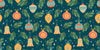 Christmas Decorations Wallpaper, Seamless Pattern Mural, Oversized Custom Size Wall Art, Non-Woven, Non-Adhesive, Modern Wall Paper, Removable