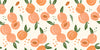 Peaches Wallpaper, Seamless Pattern Mural, Oversized Custom Size Wall Art, Non-Woven, Non-Adhesive, Modern Wall Paper, Removable