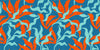 Abstract Artistic Leaves Wallpaper, Seamless Pattern Mural, Oversized Custom Size Wall Art, Non-Woven, Non-Adhesive, Modern Wall Paper, Removable