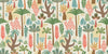 Ethnic Tropical Wallpaper, Seamless Pattern Mural, Oversized Custom Size Wall Art, Non-Woven, Non-Adhesive, Modern Wall Paper, Removable