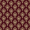 Royal Victorian Damask Wallpaper, Seamless Pattern Mural, Oversized Custom Size Wall Art, Non-Woven, Non-Adhesive, Modern Wall Paper, Removable