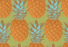 Pineapples Wallpaper, Seamless Pattern Mural, Oversized Custom Size Wall Art, Non-Woven, Non-Adhesive, Modern Wall Paper, Removable
