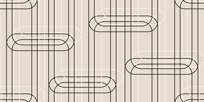 Vertical Lines, Oval Shapes Wallpaper, Seamless Pattern Mural, Oversized Custom Size Wall Art, Non-Woven, Non-Adhesive, Modern Wall Paper, Removable