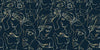 Antique Marble Statues Wallpaper, Seamless Pattern Mural, Oversized Custom Size Wall Art, Non-Woven, Non-Adhesive, Modern Wall Paper, Removable