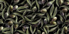Olive Branches Wallpaper, Seamless Pattern Mural, Oversized Custom Size Wall Art, Non-Woven, Non-Adhesive, Modern Wall Paper, Removable