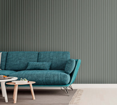 Warm grey-beige Striped Panel , PS Wall Home Decoration Panel-Premium Quality