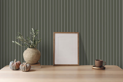 Modern Warm Taupe Slatted Wall Panel , PS Wall Home Decoration Panel-Premium Quality