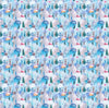 Childish Forest Wallpaper, Winter Seamless Pattern Mural, Oversized Custom Size Wall Art, Non-Woven, Non-Adhesive, Modern Wall Paper, Removable
