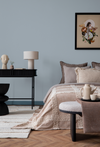 Pale Blue Grey Embossed Wallpaper, Textured Wallpaper,Natural Wallpaper, Modern & Minimalist Wall Covering,Modern Look Neutral Colors Glittering Wallcovering