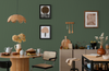 Dark Green Wallpaper, Textured Wallpaper,Natural Wallpaper, Modern & Minimalist Wall Covering,Modern Look Neutral Colors Glittering Wallcovering